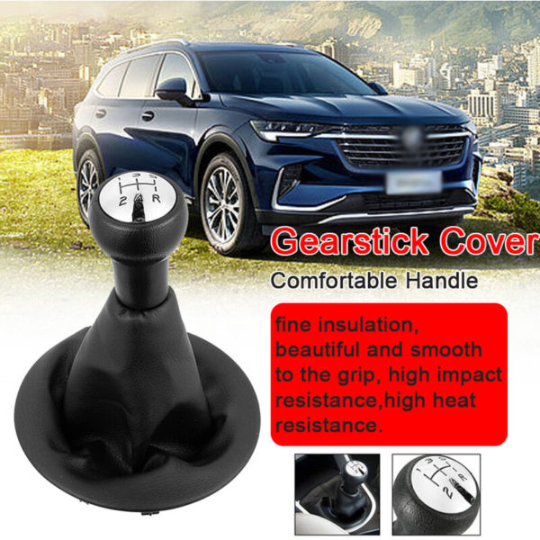 Car Gear Shift Knob Lever Gearstick Cover 5 Speed Gear and r Gear Gaiter Boot pu Leather Replacement Kit for 307 308 607 608 C3 C5