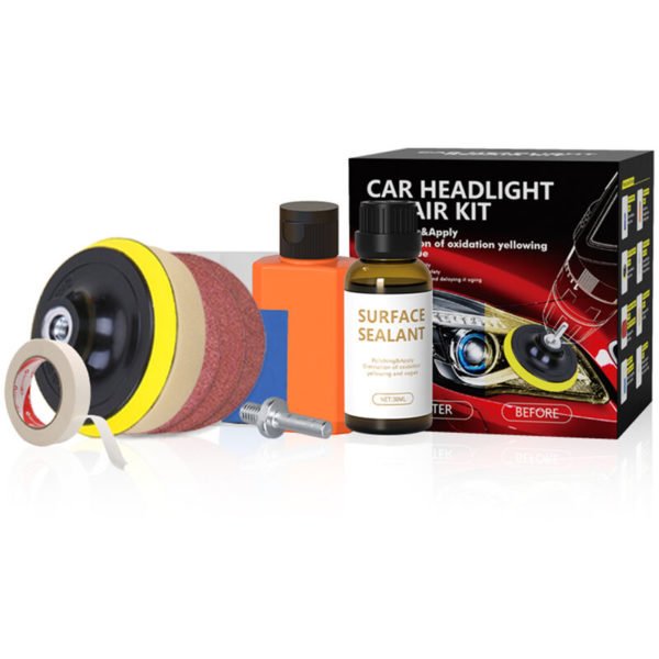 Car Headlight Restoration Kit Headlamp Lens Restore Oxidation Yellow Scratch Repair Liquid Polymer Chemical Polishing