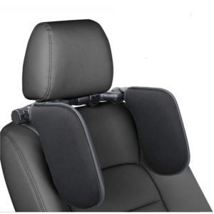 Car Headrest Neck Support Kids, Car Sleep Headrest Adjustable Headrest Auto Sponge Rebound with Telescopic Pole and Sliding Clips Headrest Car Seats