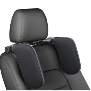 Car Headrest Restock-Children, Car Sleep Headrest Adjustable Head Rebound Automatic Sponge Rebound with Telescopic Rod and Sliding Clips Self