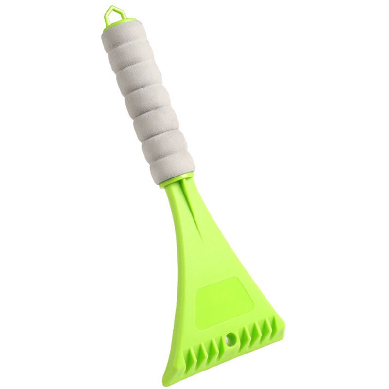 Car Ice Scraper Snow Remover Shovel Cleaning Tool eva Handle for Ice Snow Frost, Green - Green