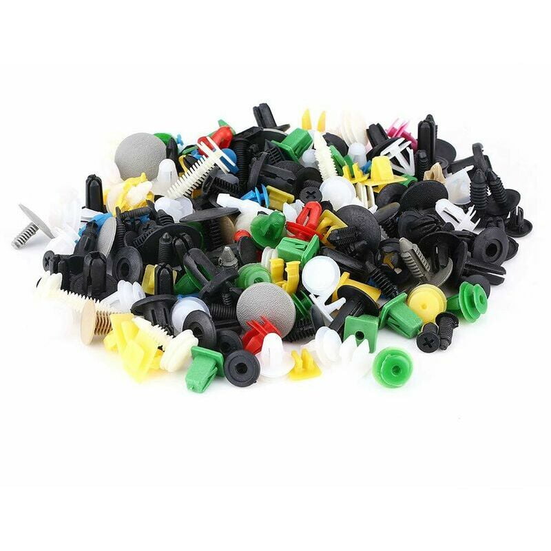 Car Retainer Clips, 200 Pieces Universal Plastic Rivet Clips Push Retainer Rivet Trim Car Door Trim Auto Body Retainer Clips
