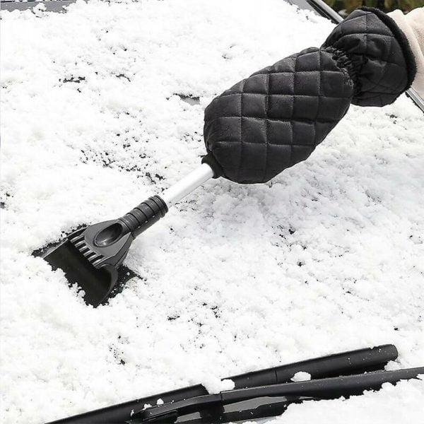 Car Scraper For Window Slower Vehicle Ski Snow Shovel Car Window Snow Cleaner black