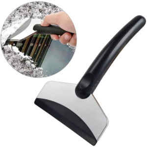 Car Snow Shovel, Stainless Steel Mini Car Vehicle Snow Shovel Ice Scraper Removal Cleaning Tool