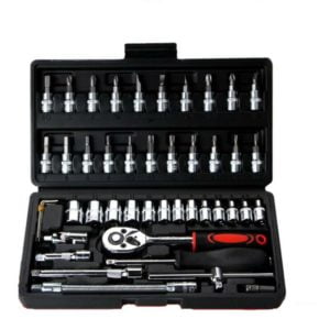 Car maintenance kit tools socket wrench combination hardware tools small 46 pieces set wrench combination sets of heads 46 Piece Auto Repair