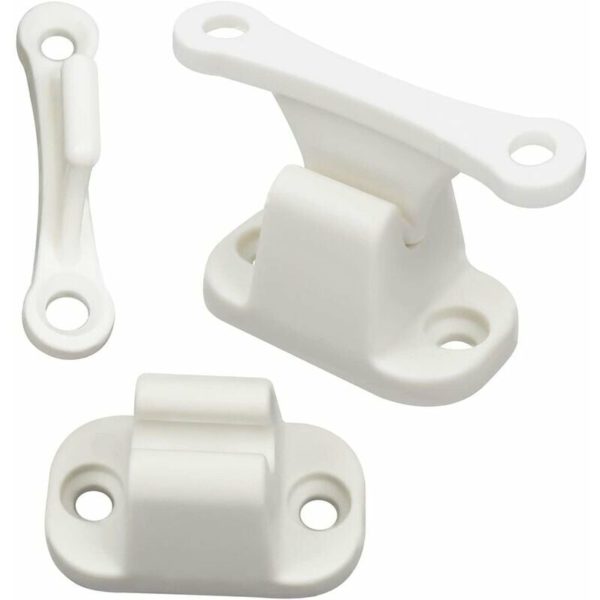 Caravan Door Retainer 2 Pieces Door Lock Retainer for rv Trailer Camper Motorhome Cargo Trailer(White)