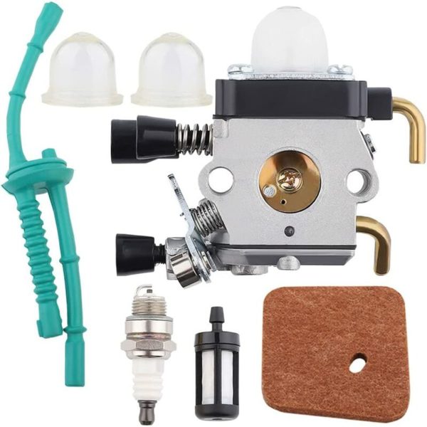 Carburetor+Hose+Spark Plug+Primer Pump+Air Filter+Fuel Filter for STHIL FS55 FS45 FS46 38 KM55 Trimmer Brush Cutter