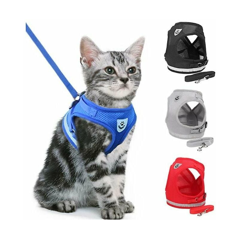 Cat Harness, Cat Harness Escape Proof Red S