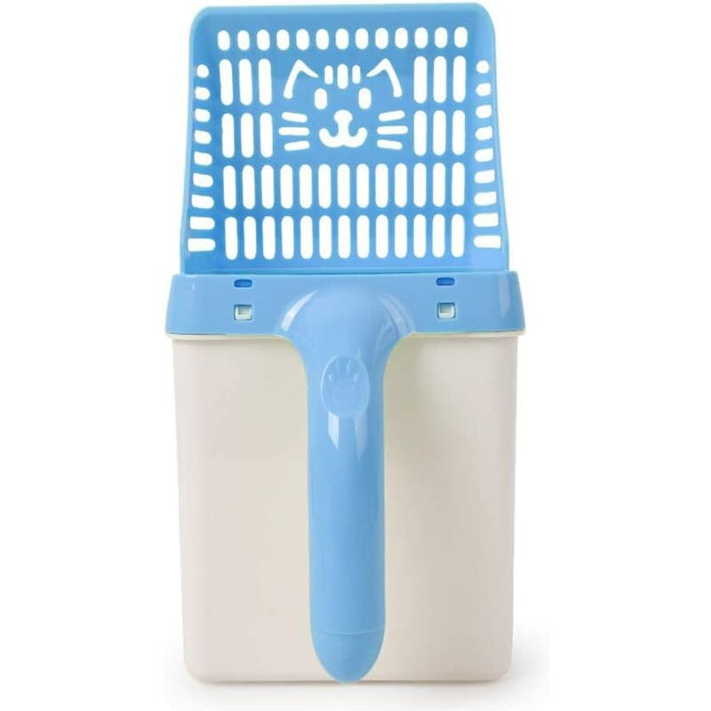 Cat Litter Shovel, Cat Litter Scoop with Holder Cat Cleaner Blue