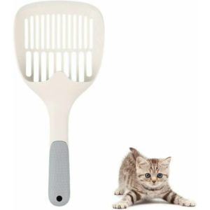 Cat Litter Shovel, Quality Cat Litter Shovel, Plastic Cat Litter Shovel, Cat Shovel, for Cat Dogs Home Pets Tool Cleaning Toilet Sand (White)