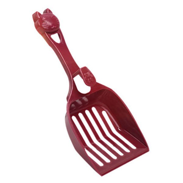 Cat litter shovel, trash shovel, manure shovel, long sleeve for dogs and cats, red wine