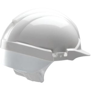 Centurion - Reflex White Mid-peak Helmet with Silver Rear Reflective Flash S12WSA - White