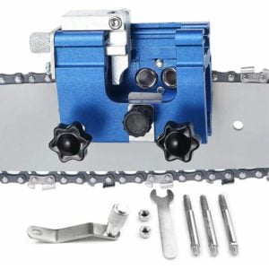 Chainsaw Chain Sharpening Jig, Portable Hand Crank Chainsaw Chain Sharpening, Saw Chain Sharpener for All Types of Electric Chainsaws