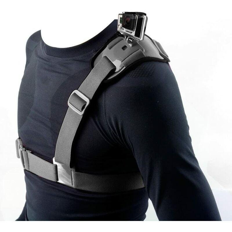 Chest Strap Mount Harness Single Shoulder Shoulder Chest Video Camera Supports Belt for GoPro Hero 2 3, GoPro hd, GoPro Hero 3+, GoPro Hero 4, Sj4000
