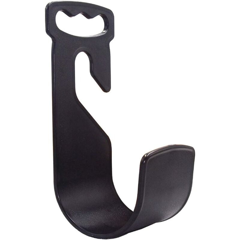 Chic Style Garden Hose Hook ABS Plastic Wall Mount Bracket Hook for 25 50 75 100 Feet Expandable Hose (Black)