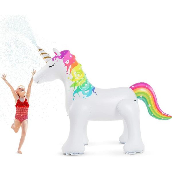 Children Adult Giant Inflatable Unicorn Sprinkler Backyard Outdoor Birthday Party Game Unicorn Girl And Boy Gift Durable pvc Play Water Ball Water