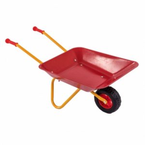 Childrens Kids Toy Metal Wheelbarrow Garden Wheel Barrow - Oypla