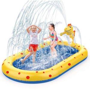 Children's Paddling Pool Baby Dogs Inflatable Pool Sprinkler Splash Children's Paddling Pool Water Toys Outdoor Garden Outdoor Children's Pool