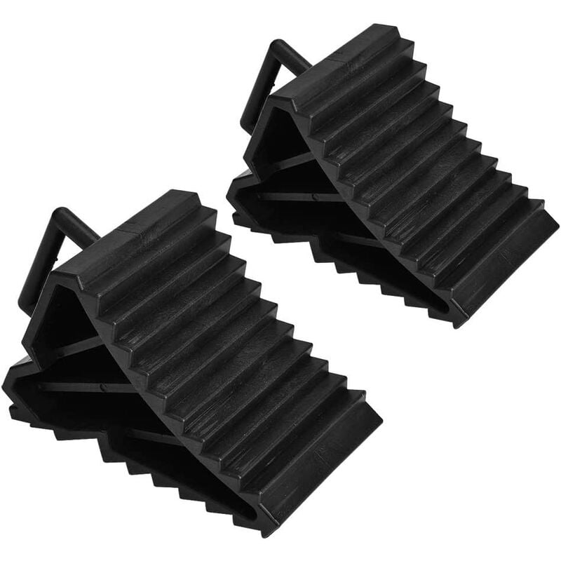 Chocks - 2pcs Car Anti-Slip Block, Tire Stop Block, Tire Slip Stopper, Stop Chocks Wheel Alignment Tire Block Support for Pad Car Truck Trailer