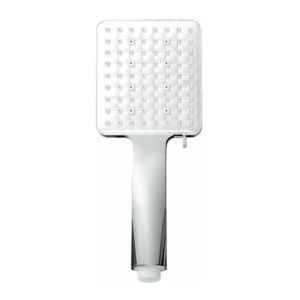 Chrome Shower Head with Stop Button Hand Shower 5 Jets to Choose from Shower Head Spikes Antiscale Universal Type