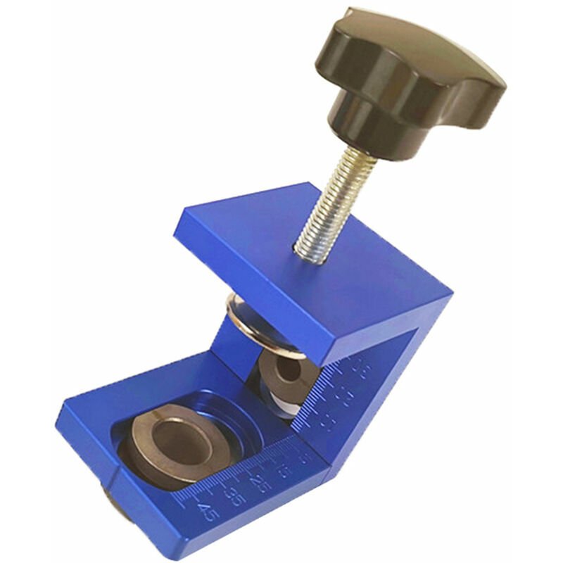 Clamp Three-in-One Drilling Locator Tool Kit Hole Puncher Hole Locator Hole Opener Woodworking Positioner Drilling Jig Tool - Model a