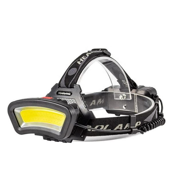 Cob led, usb Rechargeable Waterproof Headlight 2000 Lumens, with Red Light, Work Light for Helmet, Car Maintenance and Construction, 7-14 Hours Run