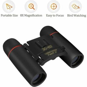 Compact Binoculars, 30 x 60 Night Vision Pocket Binoculars for Adults, Kids, Powerful Waterproof Foldable Telescope for Concert, Opera, Theater,