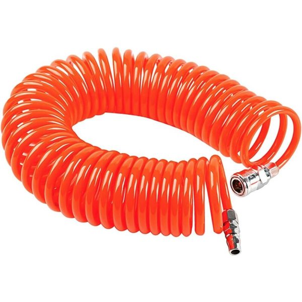 Compressed Air Hose 6m, Professional Compressed Air Hose, Compressed Air Spiral Hose, Spiral Hose with Quick Connect, Air Compressor Hose for