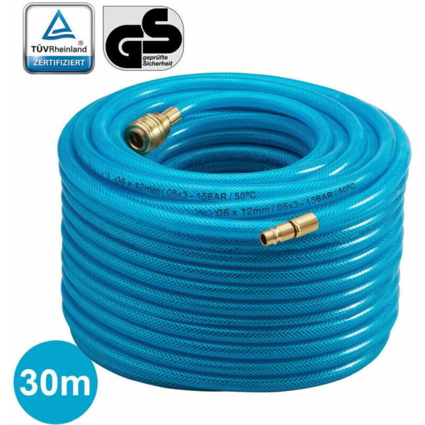Compressed air hose Accessories for compressors Hose 1/4 Compressed air connection 30 m Workshop hose