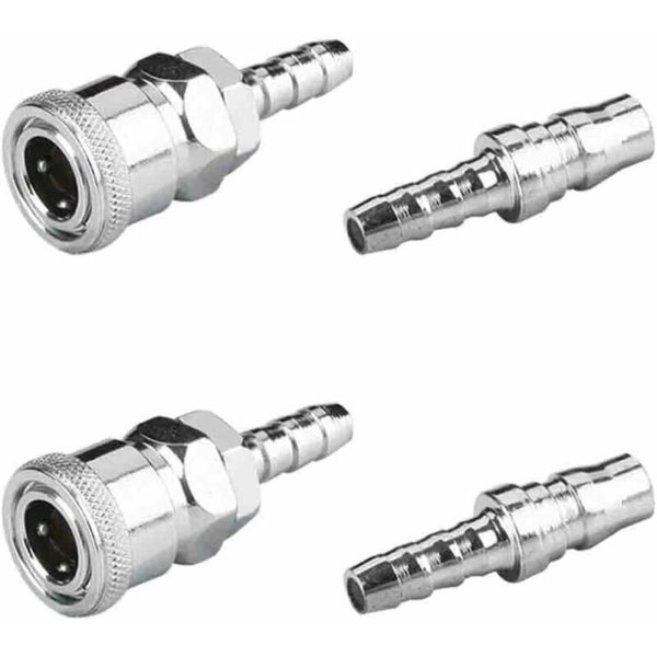 Compressor Coupling 4 Pieces Compressed Air Compressor Coupling Compressed Air Quick Coupling Compressor Nozzle Quick Coupler Pneumatic Nozzle Quick