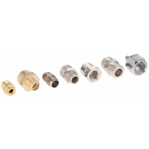 Compressor Fitting 7 Pieces Adapter Set Complete Airbrush Air Compressor Trachea Adapter Set td-ax,