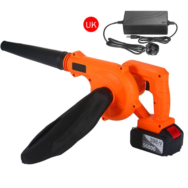 Cordless Leaf Blower Vacuum 21V 4.0 Ah Lithium Battery Powered Electric 2 in 1 Sweeper & Vacuum for Clearing Dust Leaf Snow