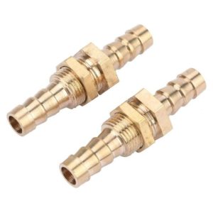 Coupling Connectors, 2Pcs Brass Quick Release Coupling for Swimming Pool Pond Hose Adapters (8mm)