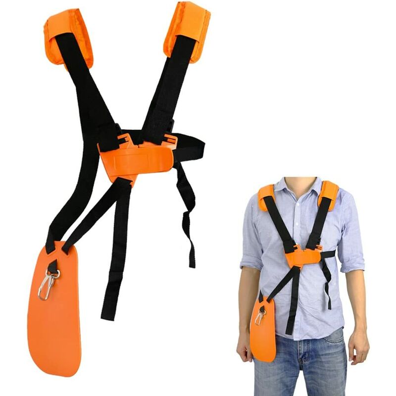 Crossbody Mower-Double Shoulder Harness Mower with Durable Nylon Belt Adjuestable for Brushcutter or Gardenning (for stihl fs, km series trimmer)