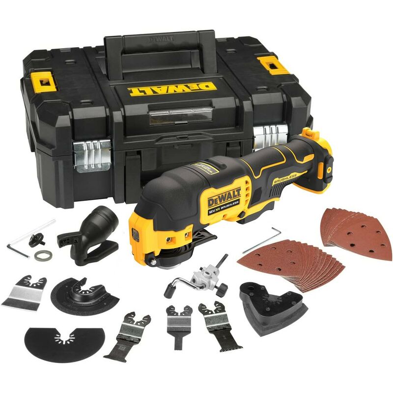 DCS353N xr Brushless Multi Tool 12V Bare Tool + 35 Accessories + Tstak