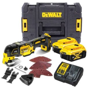 DCS356P2 18v xr Brushless 3 Speed Multi Tool + 29 Accessories 2x5.0ah Bat - Dewalt