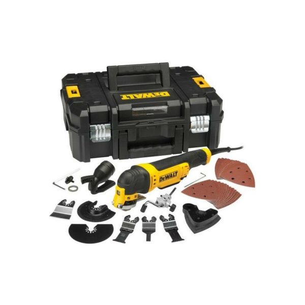 DWE315KT 110V Corded Oscillating Multi Tool in T-Stak Kitbox +37 Acc Set - Dewalt