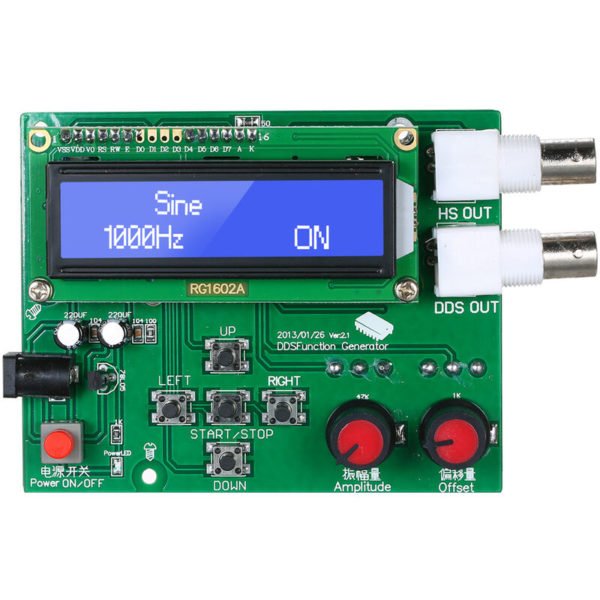 Dds Function Signal Generator Module Sine Square Triangle Sawtooth Wave Low Frequency lcd Display Digital diy Module,model:Red