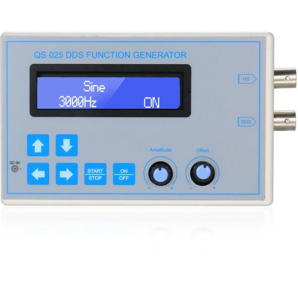 Dds Function Signal Generator Sine Square Triangle Sawtooth Wave Low Frequency lcd Display usb Cable DC9V 1Hz-65534Hz,model:Blue