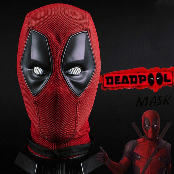 Deadpool Mask Full Head Helmet Cosplay Adult Costume Prop Red Helmet Party Gifts