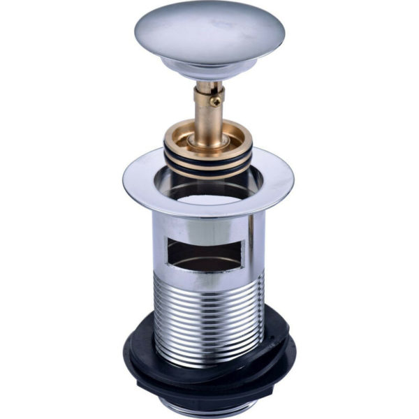 Deluxe Slotted Easy Clean Click Clack Basin Waste - Chrome - Chrome - RAK