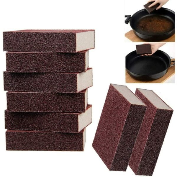 Denuotop - Carborundum Sponge Kitchen Cleaning Sponges Nano Emery Magic Cleaning Sponge Emery Multi-Purpose Magic Sponge Cleaning Tools for Kitchen,