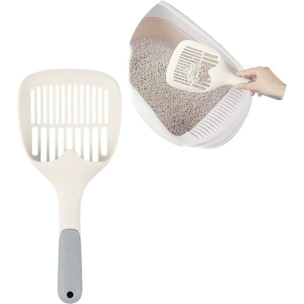 Denuotop - Litter Shovels 1 Pcs Cat Litter Shovel, Plastic Cat Litter Scoop, Plastic Cat Litter Shovel, Plastic Sand Shovel Suitable for all kinds of