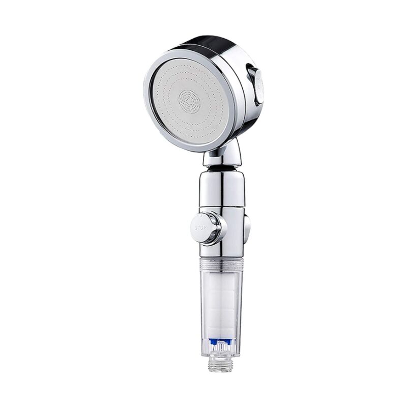 Denuotop - Shower head set with spare hose and holder, 3-level water-saving high-pressure shower head for optimal showering experience, hand shower