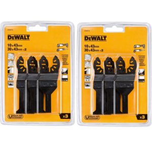 Dewalt - 6pc 43mm Multi Tool Accessory Blade Set 18 12 tpi - DCS355 DWE315