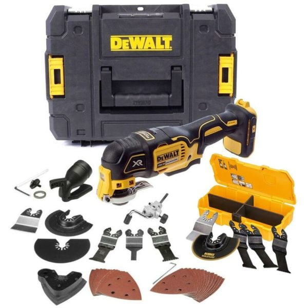 Dewalt DCS355N 18v XR Brushless Oscillating Multi Tool Tstak + 40 Accessory Kit