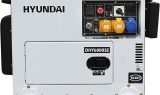 Diesel Generator Hyundai DHY6000SE 5.2kW Silenced , 5.2 W, 230 V, White and Black,
