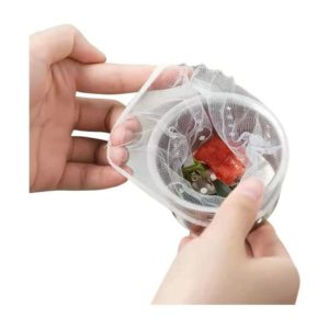 Disposable Mesh Sink Strainer Bags- 100 Pcs Kitchen Sink Strainer Trash Bag High Elasticity Sink Strainer Filter Mesh Bag for Collecting Kitchen Food
