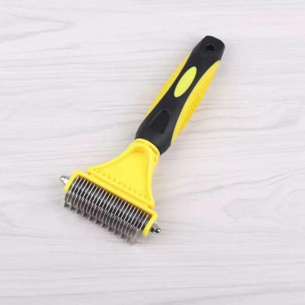 Dog Brush Cat Brush, Professional Dog Detangler Comb and Long Hair Dog Brush, Grooming Rake for Dog and Cat Effectively Reduces Hair Loss by Up to 95%