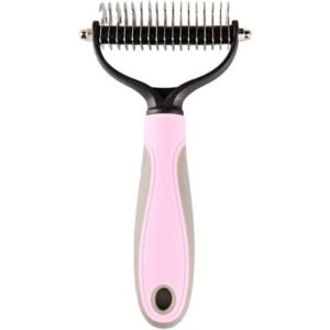 Dog Brush Dog and Cat Comb to Remove Undercoat and Felt Curry Comb Long Pet Rake Long Comb Grooming Brush